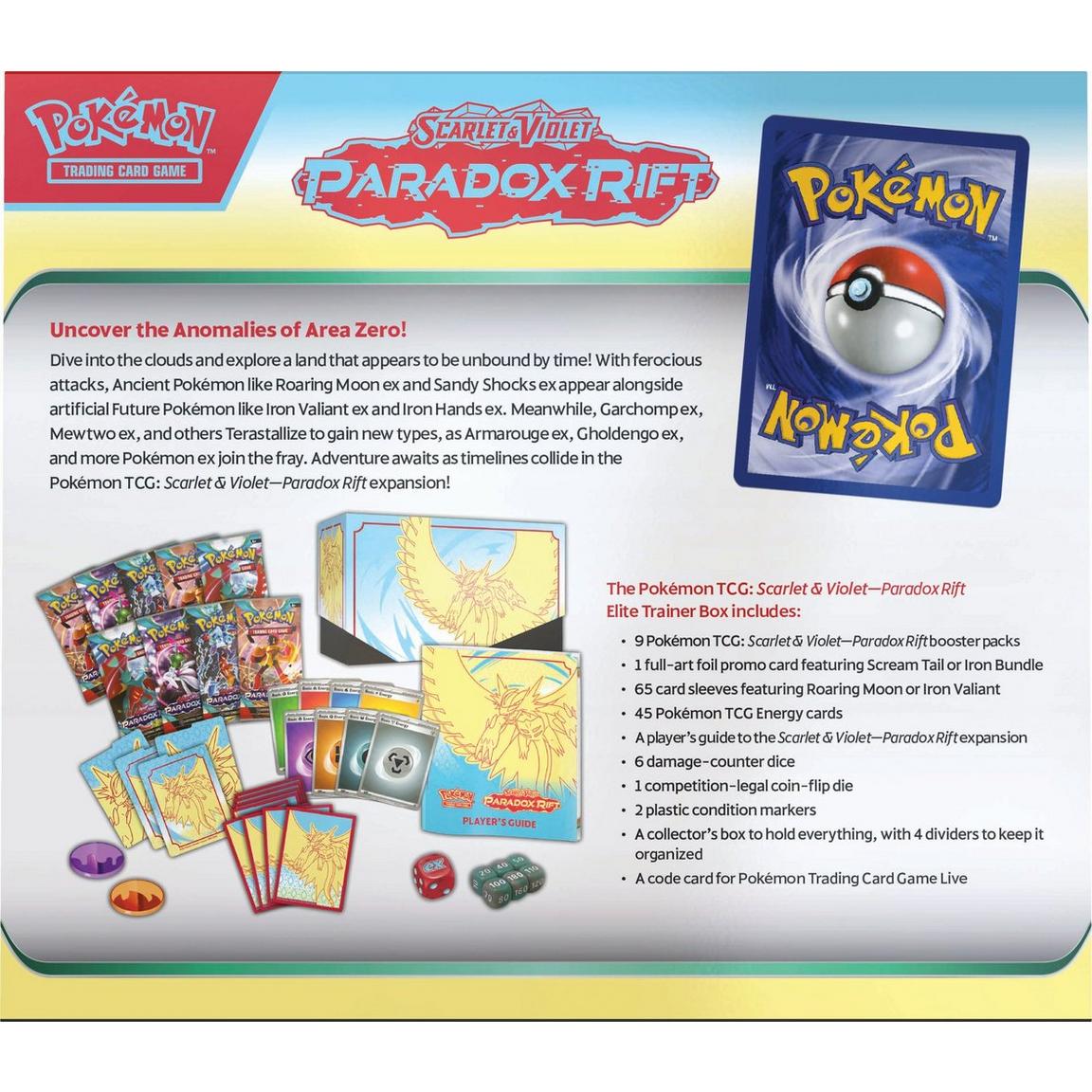 Pokémon Trading Card Game: Scarlet and Violet Paradox Rift Elite Trainer Box (Styles May Vary)